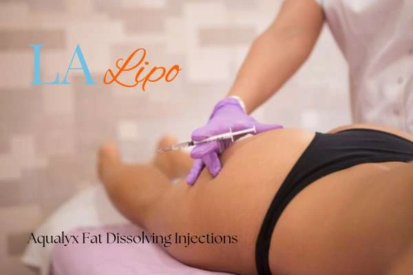 Woman having fat dissolving injections South Ruislip on thighs