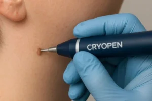 Person receiving skin tag removal South Ruislip