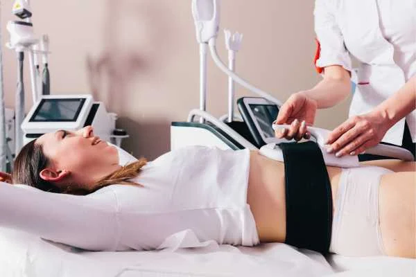 woman having body sculpting to help improve her body image and her mental health South Ruislip